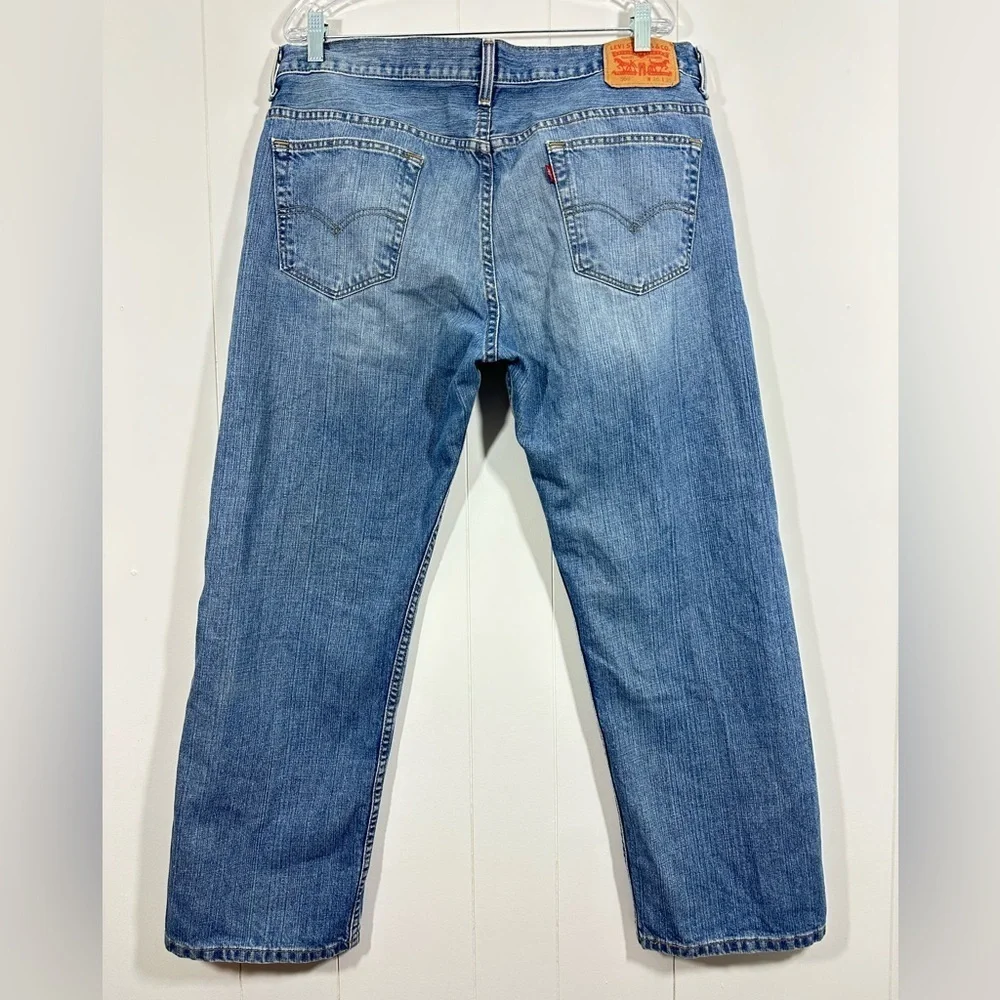 Levis Mens 569 Blue Denim Straight Leg Jeans Size 36x30